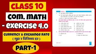 Class 10 Math Exercise 4 Solutions | Class 10 Currency & Exchange Rate (मुद्रा र विनिमय दर) Exercise