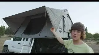 CVT Roof Top Tent custom mounted to a Toyota Tacoma (Setup and Review)