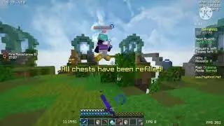 Jogando Skywars no hypixel com o nome shmeado