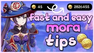 how to farm Mora FAST | genshin impact tips ✧‧₊˚