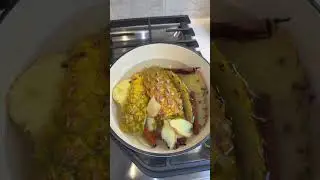 A Delicious Pineapple Skin Tea Recipe. #tea #homemade #delicious