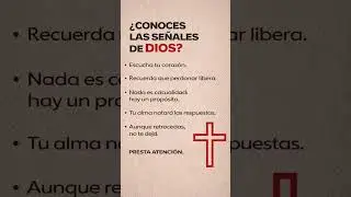 Conoces la se&ntilde;ales de dios? #fe