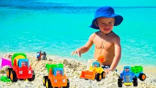 Max and AMAZING VACATION IN CANCUN COMPILATION OF ENTIRE TRIP - Kids Waterpark playing with Fun Toys