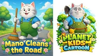 Episode 1 Mano Cleans the Road | Planet Kids Cartoon