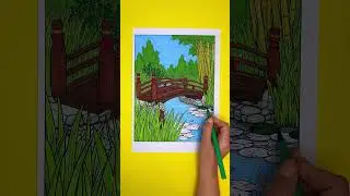 Bridge Scene Coloring in 
