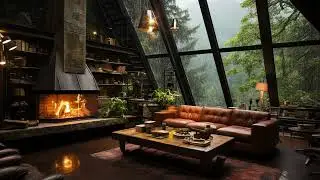 Gentle Rain & Soft Piano Echo | Cabin Rain Ambience for Emotional Healing, Sleep & Calm Focus
