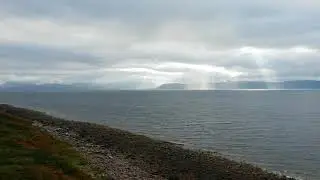 Looking onto rassay and the isle of sky from the applecross peninsula,scotland.