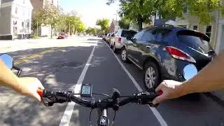 Bike Riding around the Schrafft's Center then Main Street Charlestown