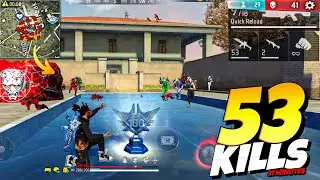 53 KILLS 🔥 Solo VS Squad Rank GRANDMASTER Level OP Rush Game 🎯 - Neel Gaming
