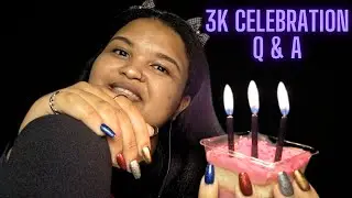 🎂🥰3K Q&A CELEBRATION, CAKE EATING & YAPPING {ASMR} THANKS MY SLEEPING BEAUTIES