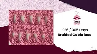 Day 226 : Braided Cable lace - 365 Days Crochet Challenge