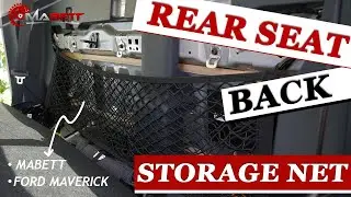 Mabett Rear Seat Back Storage Net for Ford Maverick! #fordmaverick #caraccessories