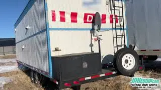 24ft Gemco Wellsite Trailer with Living Quarters &bull; Tandem Axle Towable Portable Trailer   #11334 BP