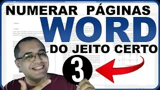 📃 WORD | Normas da ABNT - Como numerar páginas no Word