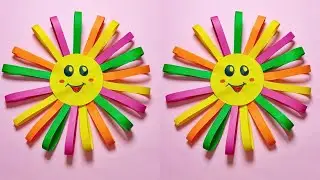 How To Make Sun 🌞 || DIY Cute Paper Sun || A Very Easy Paper Sun For kids