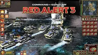 Red Alert 3 The New World MOD Soviet in 2v2v2 | Upgraded Bullfrog with Torpedo for Anti Naval