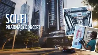 AIMAGINARY PHARMACY &ndash; Dunia Farmasi Futuristik yang Menakjubkan | Cinematic Sci-Fi Pharmacy Concept