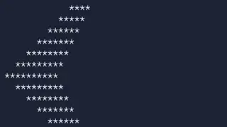 Arrow pattern in C programming language.
