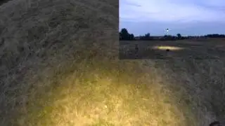 Hexacopter 100W LED bar test with crash :)