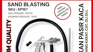 100RIBU raja sand blasting gun merk APR AP167 VIRAL tukang kaca cat mobil motor vaporblasting grafir