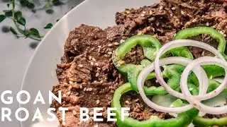 Goan Roast Beef | Goan Beef Assado with Pork Sausages | Beef Roast