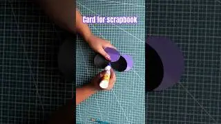 Card idea #scrapbook #handmade #diy #ytshorts #easy #tutorial #papercraft #purple #black #box #cute