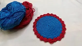 DIY Crochet Coaster | Easy Handmade Knitted Cup Mat