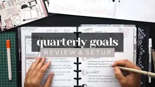 GOAL SETTING 2023 :: REVIEWING AND SETTING UP QUARTERLY GOALS IN MY CLASSIC HAPPY PLANNER FOR Q4
