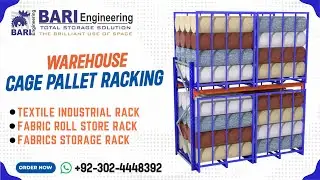 Textile Cage Pallet Racking | Textile Fabric Store Rack | Storage Rack | Racks in Lahore 03024448392