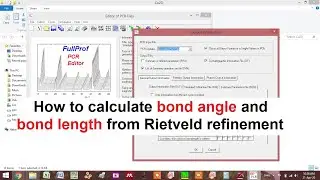 How to calculate bond angle and bond length from Rietveld refinement