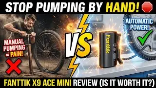 Обзор мини-насоса для велосипеда Fanttik X9 Ace | Лучший портативный электрический насос для нака...