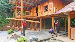 Full video: 25 days of house building, warehouse demolition, material preparation and house building
