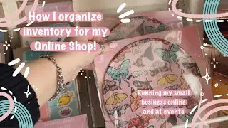 How I organize shop inventory for my online store and art business!
