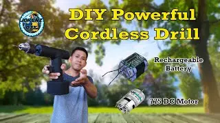 Making a powerful cordless Drill rechargeable. DIY