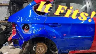 Wrx узкий кузов в широкий кузов P2: Установка панелей на кузов
