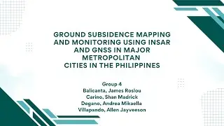 Ground Subsidence in major metropolitan cities in the Philippine Cities: InSAR and GNSS-Based Review