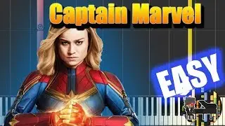 EASY Movie Main Theme - Captain Marvel [Piano Tutorial]