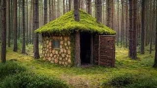 One Person, No Tools &mdash; Building a Log Cabin in the Wild