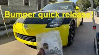Front bumper quick release button DIY | Nissan 350z