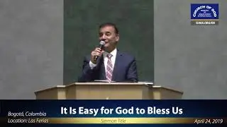 Sermon: It Is Easy for God to Bless Us – Br.  Carlos Alberto Baena (English Dub)