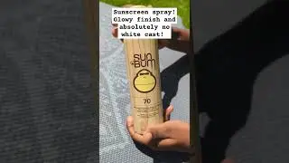 Sun bum sunscreen spray! #glowingskin #makeup #skincare #youtubeshorts #youtube #kpop #subscribe