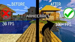 MINECRAFT: BEST SETTINGS TO BOOST FPS AND FIX FPS DROPS / STUTTER | Low-End PC ✔️
