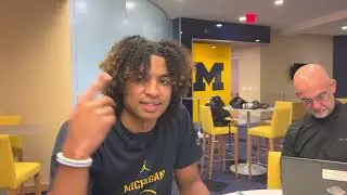 Jett Howard On Playing For His Dad, Shooting, College Transition | Michigan Basketball Media Day