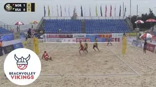 Mol.A/Sorum (NOR) vs. Hyden/Doherty (USA) 2019 FIVB Jinjiang round 2