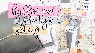 Halloween Setup 2020 | A cute Halloween theme in my A6 Rings