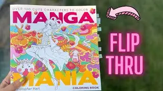 Manga Mania Coloring Book Flip Through/ Adult Coloring