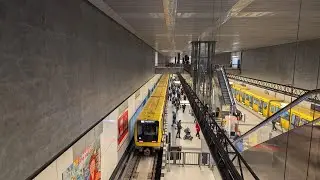 Public transport in snowy Berlin. January 2026