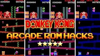 Donkey Kong Arcade Rom Hacks||Review & Playthrough
