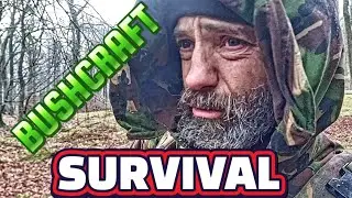  Wet & Wild | Practicing Traditional Survival Skills with My Dog in the Forest - WUBEN X4