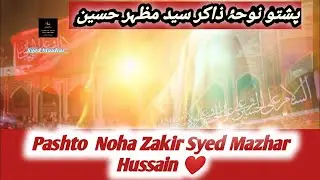 Pashto Noha Zakir Syed Mazhar Hussain 2024 #pashtosaazmatamdari#hangumatam #pashtonohay#pashtomatam